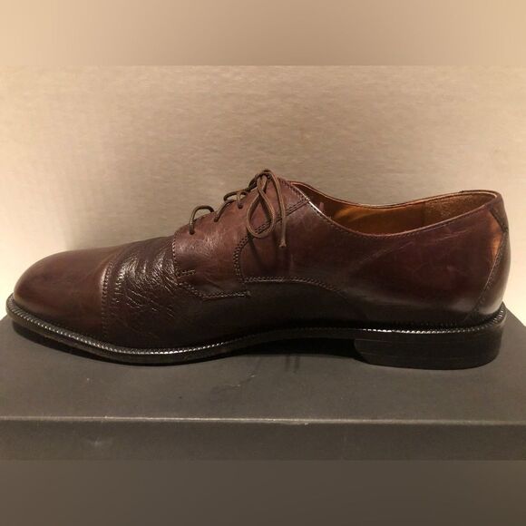 BOSTONIAN Florentine Marco Size 11.5M Leather Toe Caps Oxfords Burgundy main image 8